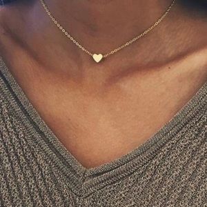 brandy melville dainty heart necklace